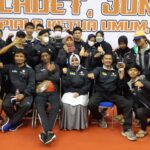 Foto: tim PB LEMKARI yang mengikuti kejurnas Cadet-Junior-U21 di Bandung (La Roni)