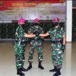 Mayor Marinir Wahyu Widodo Menjabat Danyonmarhanlan Vlll Bitung, Dalam Sertijab di Mako Pasmar 2