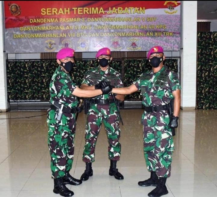 Keterangan, foto: Mayor Marinir Wahyu Widodo Dalam Sertijab di Mako Pasmar 2 (dok.istimewa)