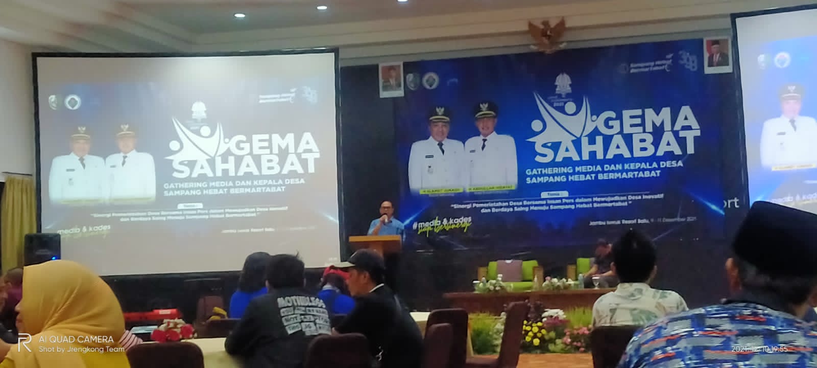 Keterangan foto: Ketua DPMD Kabupaten Sampang R Kholilurrahman dalam penutupan Acara Gathering Junalis (dok.istimewa)