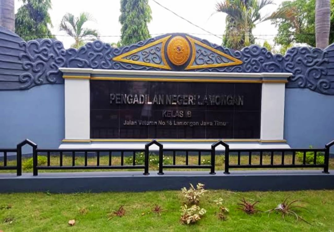 Foto: kantor Pengadilan Negeri kelas II B Lamongan (dok.istimewa)