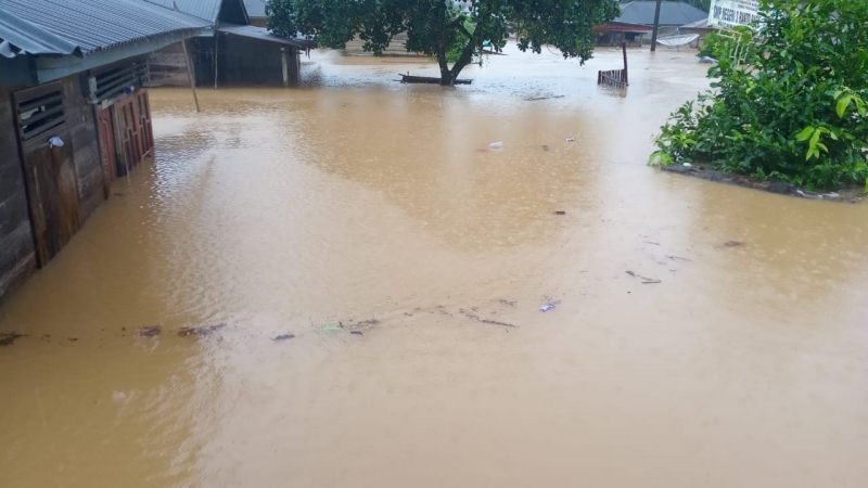 Foto: Penampakan Banjir di Madina (dok.istimewa)