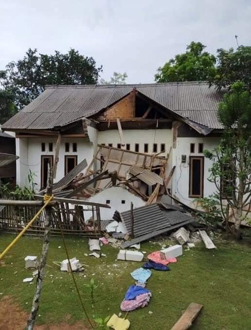 Sejumlah Rumah Warga Pandeglang Rusak Akibat Gempa 6,6 M