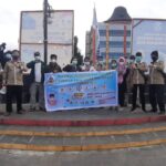 DPD LSM BAKORNAS Kepulauan Nias Laksanakan Pembagian Masker di Wilayah Kota Gunungsitoli