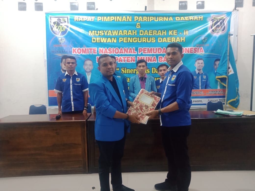 Taufan Nahkodai DPD KNPI Mubar Periode 2022-2025