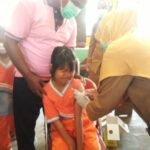 Pelaksanaan Vaksinasi Covid-19 Pada Anak Usia 6-11 Tahun Serempak di Sekolah Dasar, di Wilayah Desa Kasiyan Timur Kecamatan Puger Kabupaten Jember