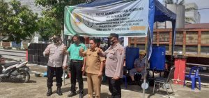 Polsekta Kota Pinang Bekerjasama dengan Pemkab Labusel dan PT Nubika Jaya Gelar Gebyar Vaksin 1, 2, dan 3