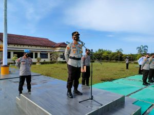Operasi Aman Nusa II Wakapolres Bangka Barat Ajak Masyarakat Ikut Vaksinasi dan Tetap Patuhi Prokes