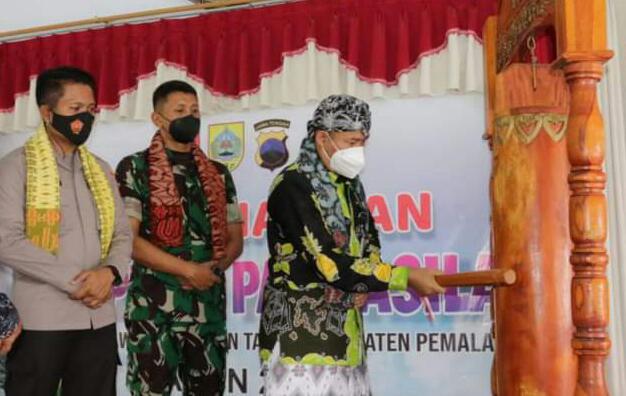 Pencanangan Kampung Pancasila di Desa Banjar Dawa Kecamatan Taman Kabupaten Pemalang