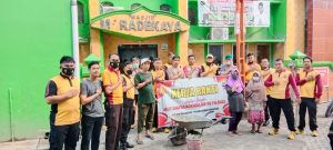 Giat Kerja Bakti dalam Rangka HUT Bhayangkara ke-76 di Kelurahan Maradekaya Utara