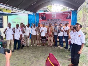 Pengurus Partai Gerindra Melantik Beberapa Anak Ranting di Kecamatan Fatuleu Kabupaten Kupang