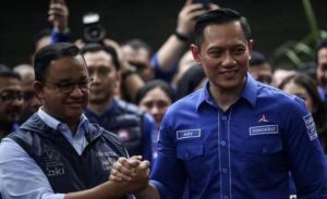 Ketua Umum Partai Demokrat Agus Harimurti Yudhoyono Bertemu Dengan Anies Baswedan di Kantor DPP Partai Demokrat Jakarta