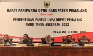 Rapat Paripurna DPRD Kabupaten Pemalang Dalam Rangka Pembentukan Pansus LKPJ Bupati Pemalang Akhir Tahun Anggaran 2022